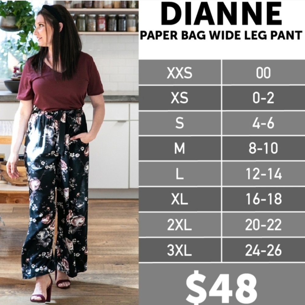 Wide Leg Pants - Charcoal - Picture 2 of 2